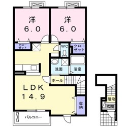 ホワイトハウスⅢの物件間取画像